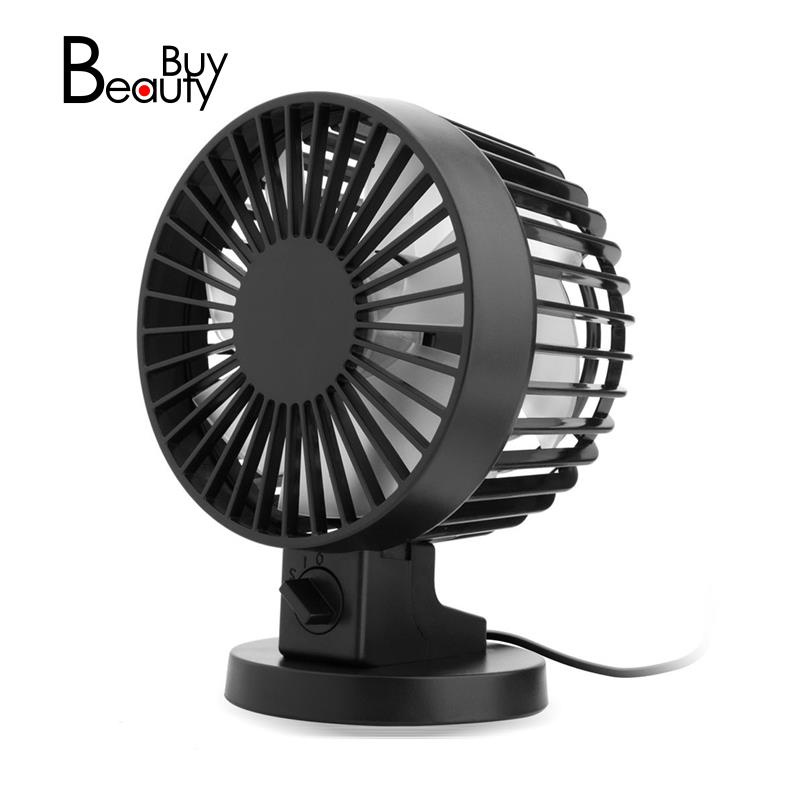 Personal Mini USB Fan Noiseless Table Desk Fan with Dual Blades For