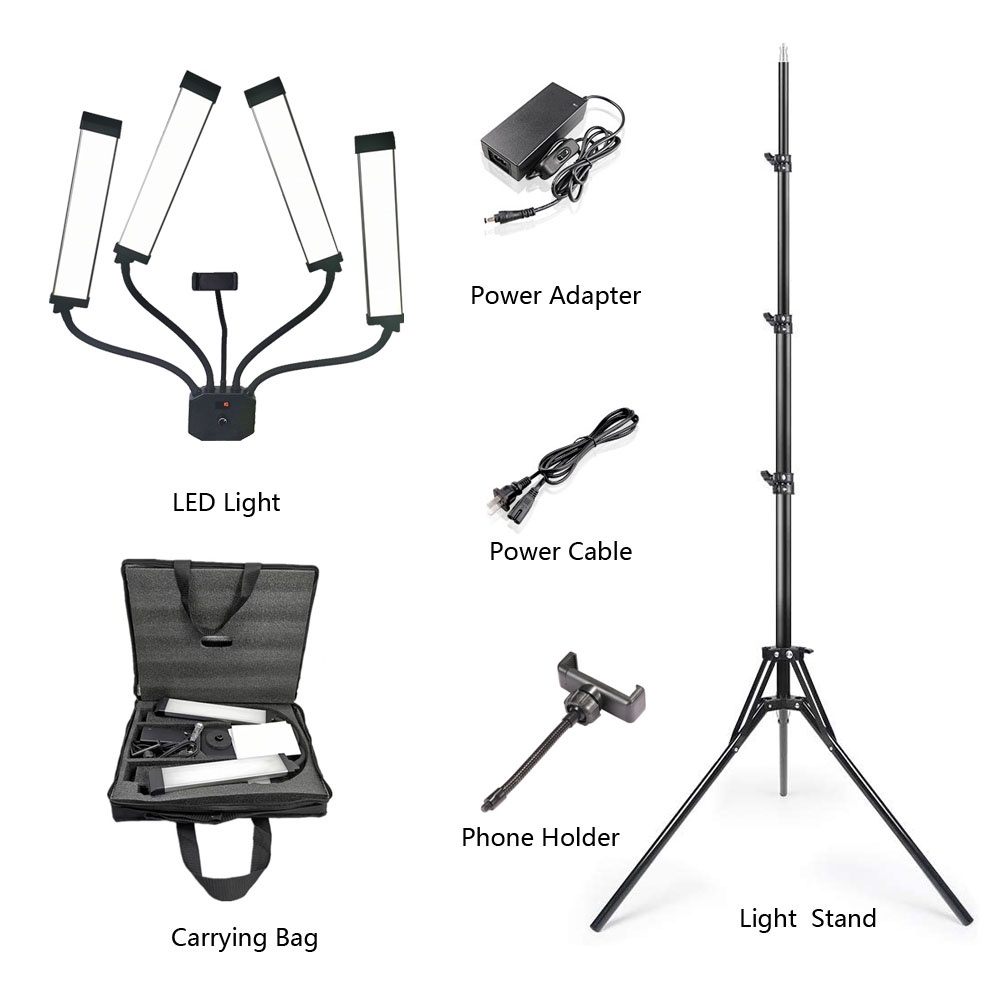 Cormei Double Arm LED Light for Vlogging Video Tiktok Make Up & Tattoo