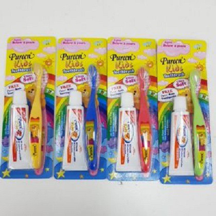 PUREEN Berus Gigi Kanak-Kanak Pureen + Free 15g Ubat Gigi Pureen Bebas ...