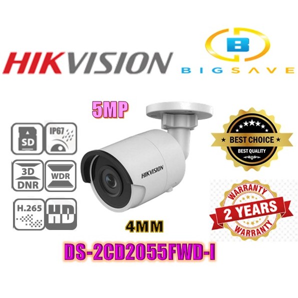 HIKVISION 5MP DS2CD2055FWDI NETWORK BULLET CAMERA (4MM) Shopee Malaysia