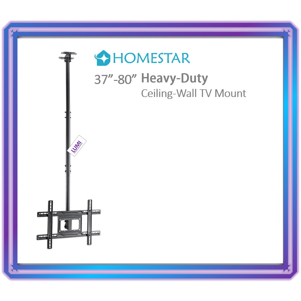 Homestar HLP3780CE 37”80” HeavyDuty TV Ceiling Mount Bracket