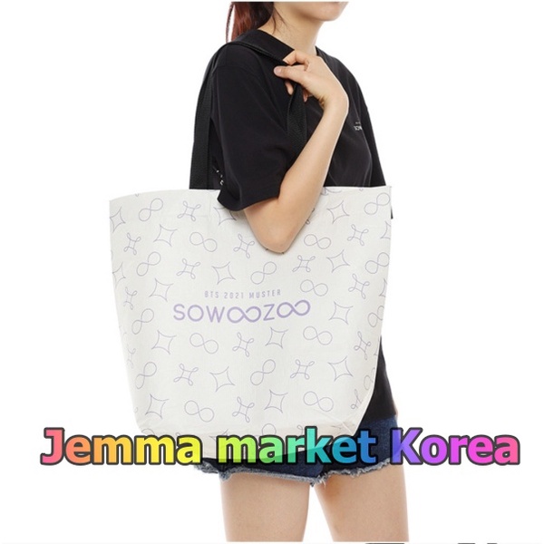 [Weverse]BTS 2021 Muster SOWOOZOO Shopper Bag Ivory Korea 9th June 2021