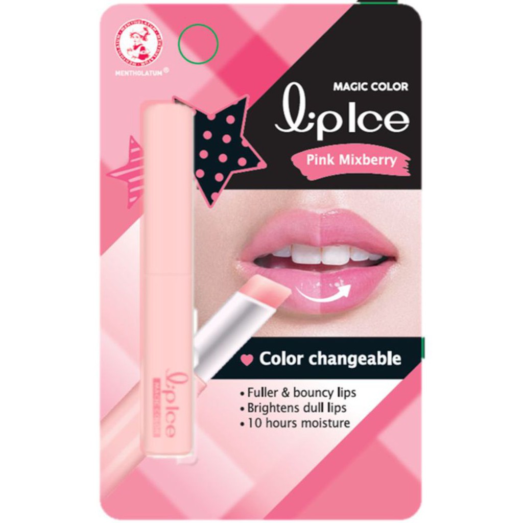 MENTHOLATUM LIP ICE MAGIC COLOR PINK MIXBERRY 2G Shopee Malaysia