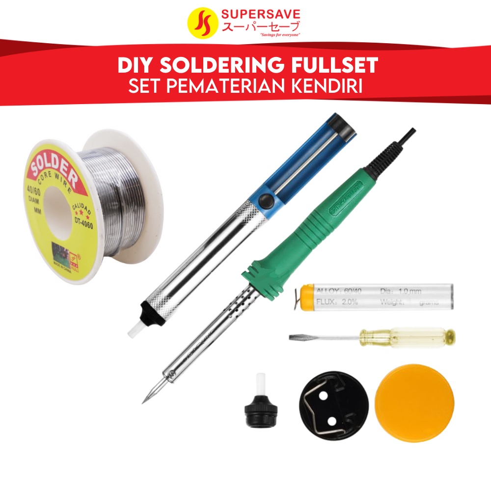 SUPERSAVE 30/60W Soldering Iron Set Soldering Wire Solder Sets Shopee