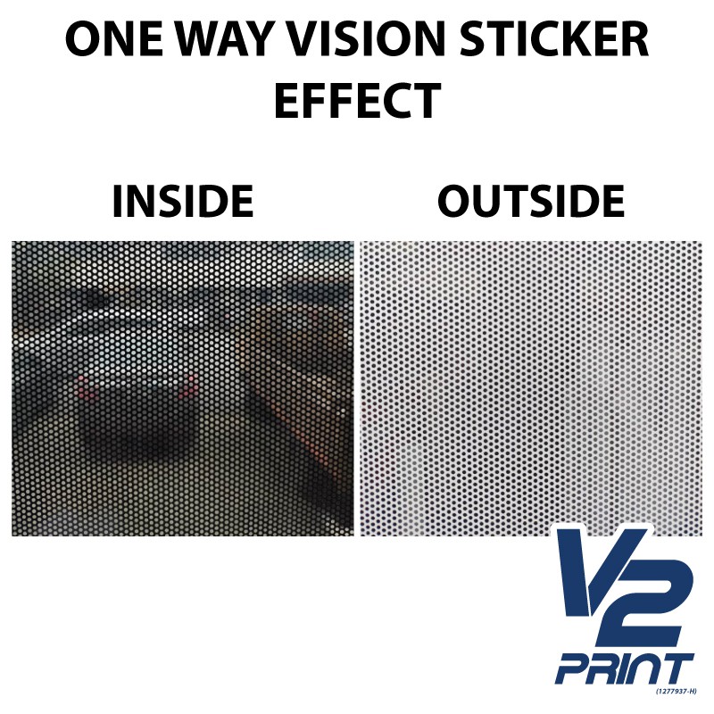One Way Vision Window Sticker Stick From Outside Only Shopee Malaysia