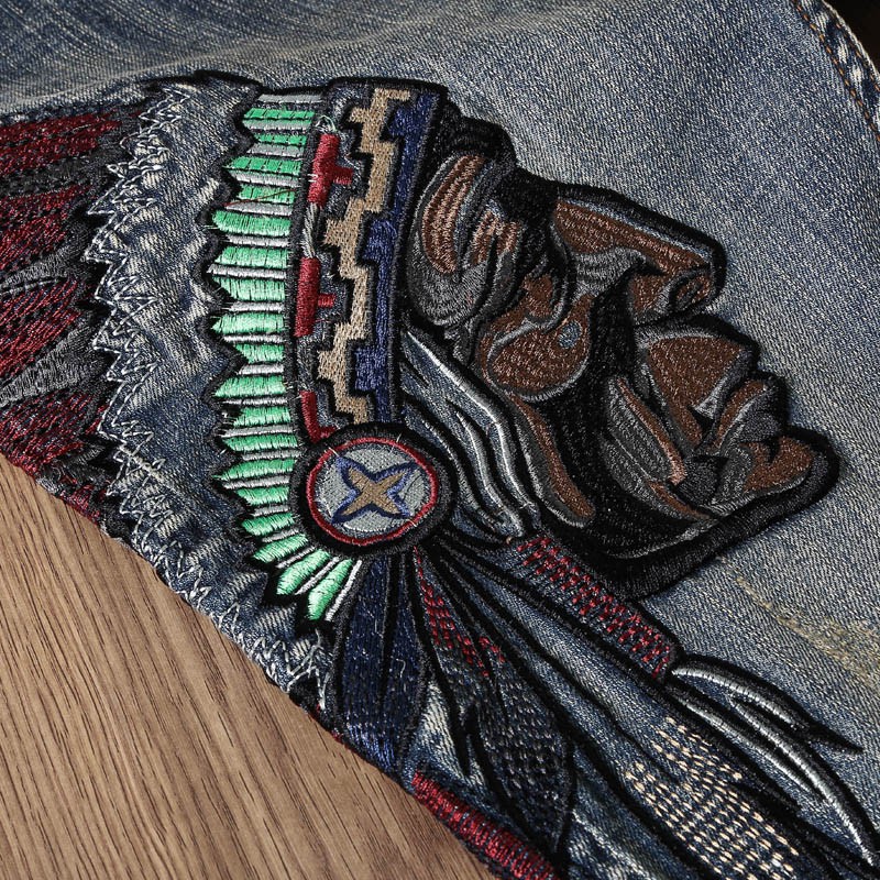 Native Americans, Denim Jeans, Embroidered Jeans, Native top Americans Art, Denim Pants, Ripped Jeans, Boho Pants, Indians Embroidery Designs