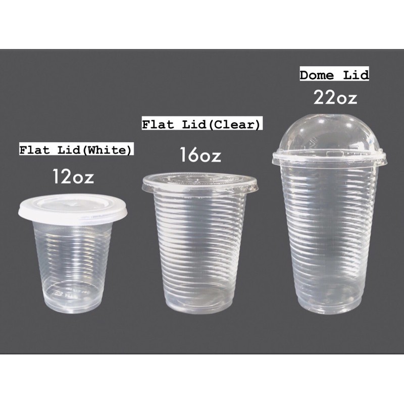 12oz/16oz/22oz PP Clear Cup with Lid - (100sets) - A360/A500/a700 ...