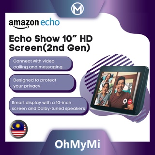 Echo Show 8/Echo Show 10” HD Screen(2nd Gen) - HD smart display with  motion and Alexa [Ready Stock]