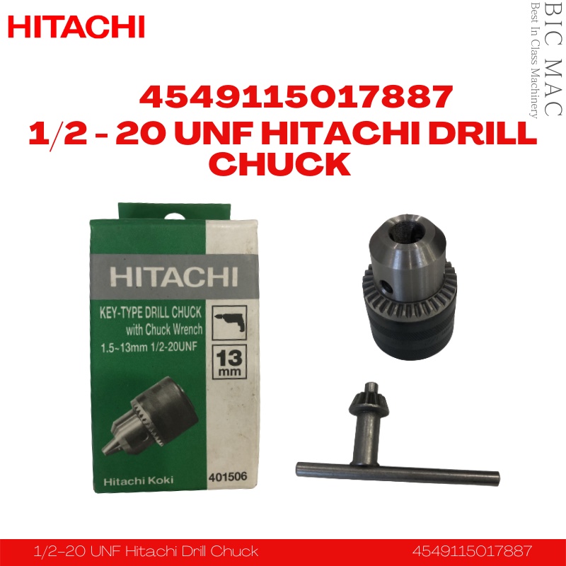 [100 Original] Hitachi 1/2 20UNF Drill Chuck Ready Stock Shopee Malaysia