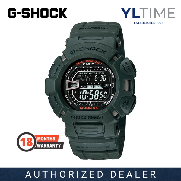 MARCO Warranty Casio G Shock G 9000 3V MUDMAN Digital Dust Resistant Dirt Resistant 100 Original New Shopee Malaysia