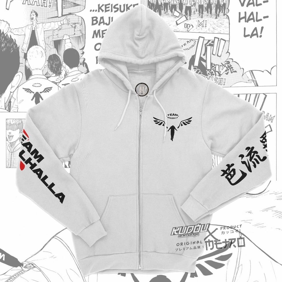 New Valhalla Tokyo Revengers Hoodie Zipper Jacket | Shopee Malaysia