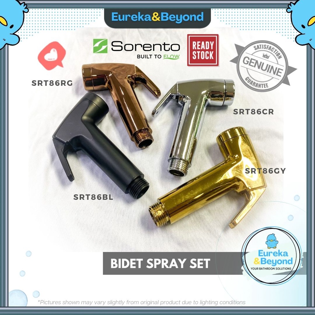 𝗕𝗜𝗗𝗘𝗧 𝗦𝗣𝗥𝗔𝗬 𝗦𝗘𝗧 (Colour) - Sorento Hand Bidet Set [SRT86BL, SRT86GY ...