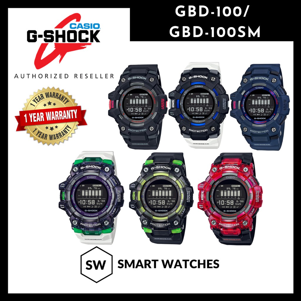 Casio G SHOCK GBD 100 GBD 100SM GBD 100 2 GBD100SM 1 G SQUAD Men Digital Sports Watch Shopee Malaysia