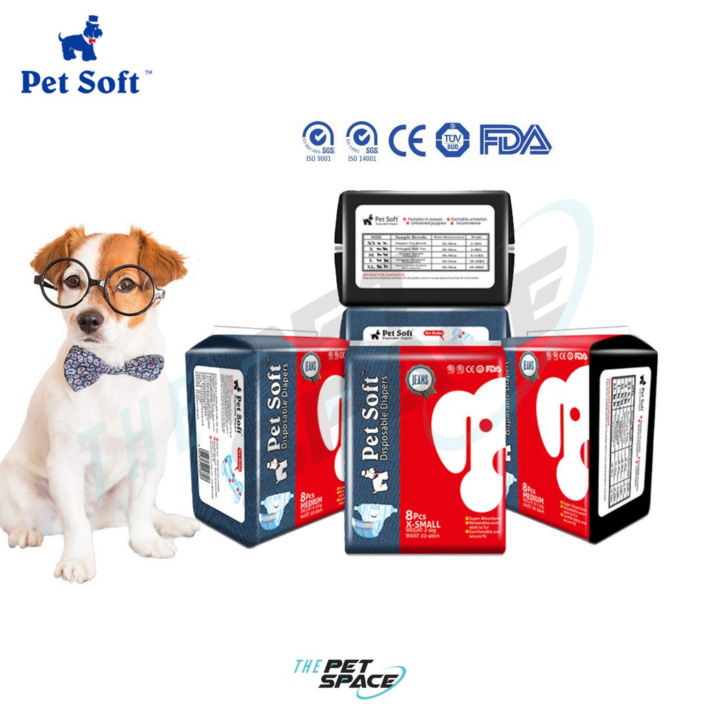 Pet Soft Female Diapers S L Size 8pcs Shopee Malaysia