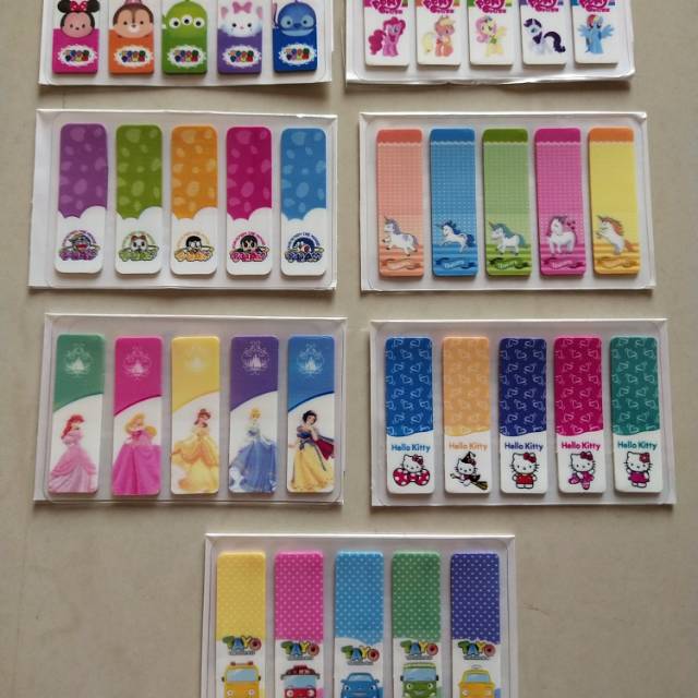 Retail Bookmarks Character Bookmarks Sticky Marker/s Post It Unicorn/s ...