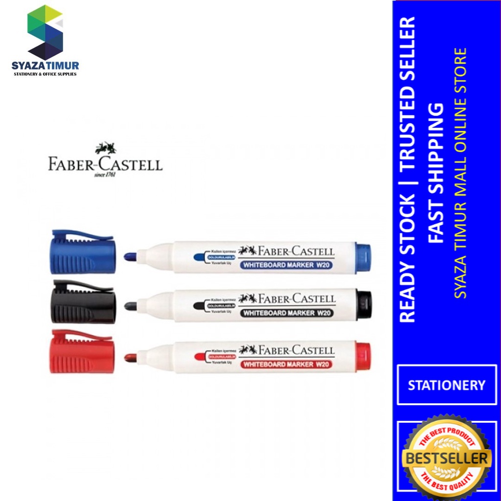Faber Castell Whiteboard Marker W20 Bullet Point Shopee Malaysia