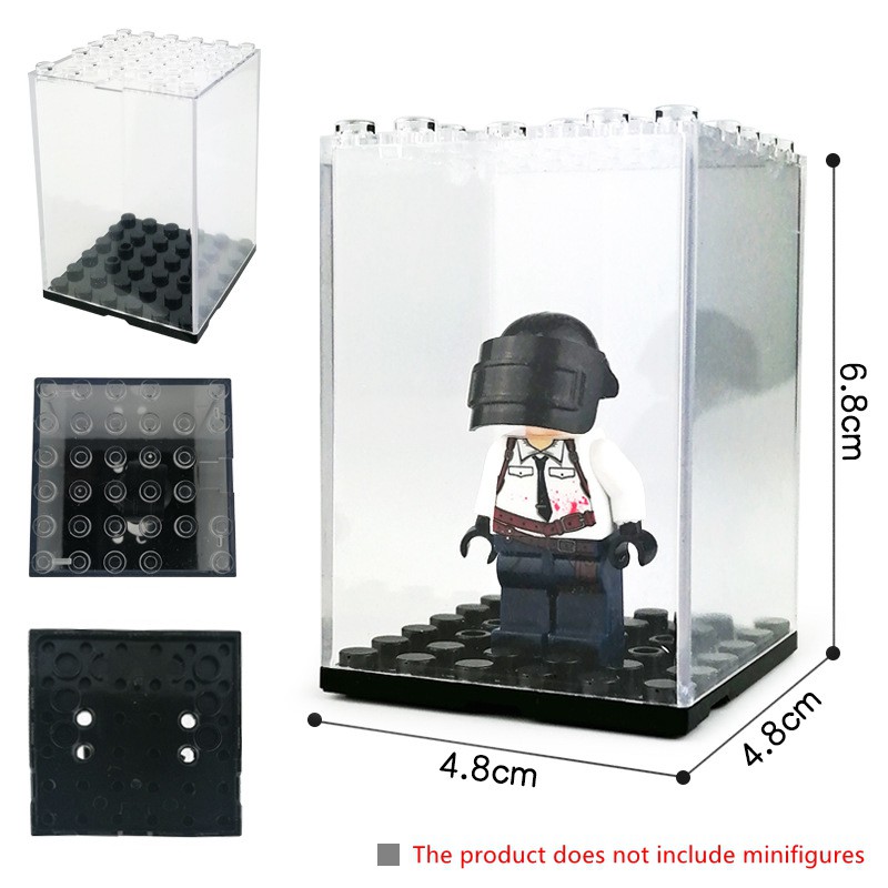 Minifigures Accessories Dust-proof Transparent Building Blocks Display ...