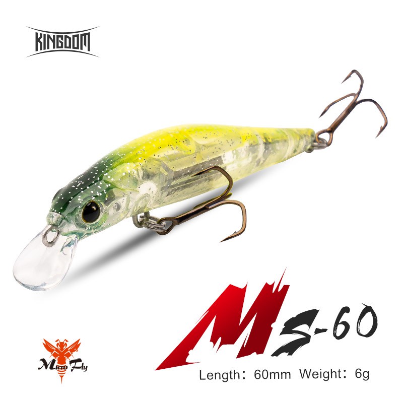Kingdom Sinking Minnow Jerk Fishing Lures (60mm x 6g/80mm x 9g/105mm x