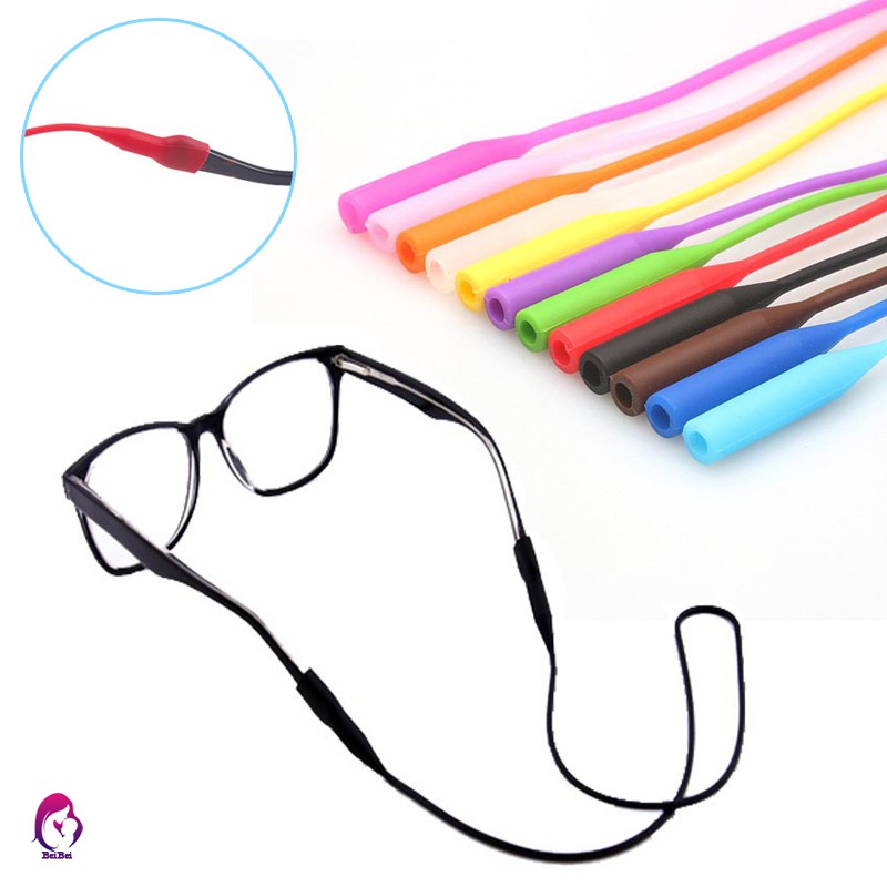 SDJH 56cm Silicone Glasses Chain Strap Cable Holder Neck Lanyard for