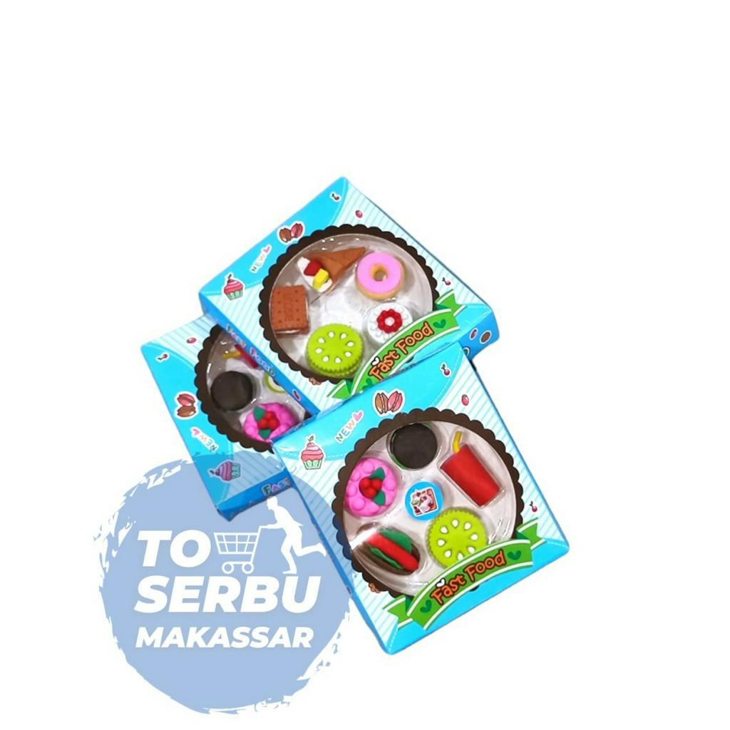 Cute Character Eraser Pencil Eraser 1 Set Of 6 pcs Shopee Malaysia