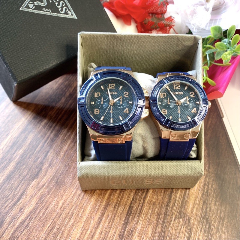 Guess watch couple set Shopee Malaysia