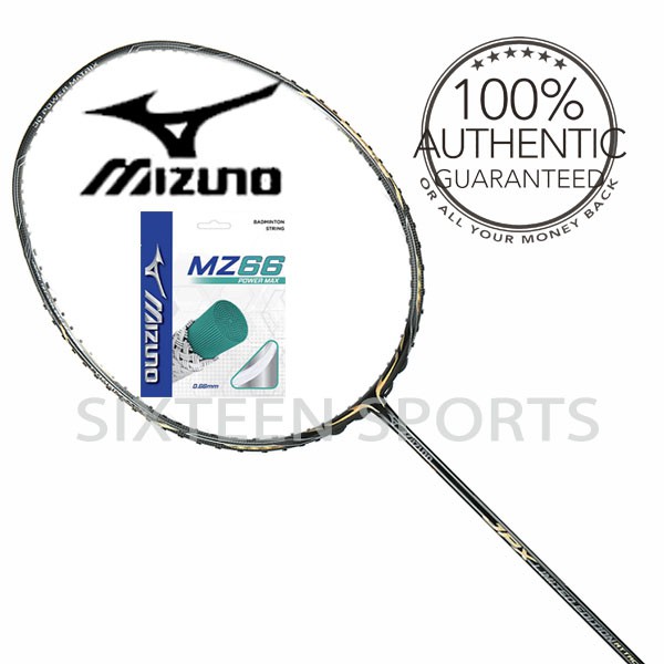 Mizuno JPX Limited Edition Attack Badminton Racket (C/W Mizuno String ...