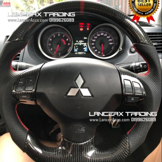 Original Carbon Fiber CF Mitsubishi Lancer Inspira Evo steering