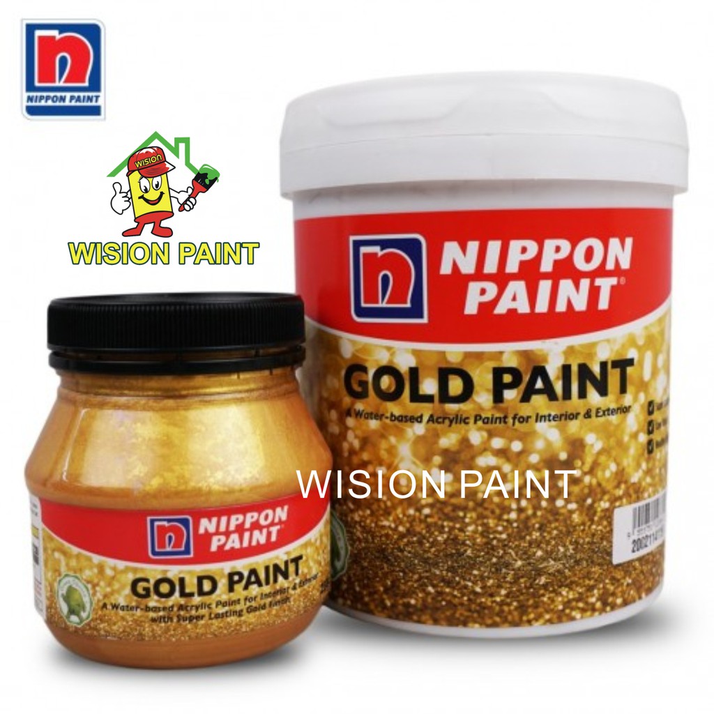 NIPPON PAINT GOLD PAINT 1KG FOR WOOD & METAL, Wood & Metal Paints