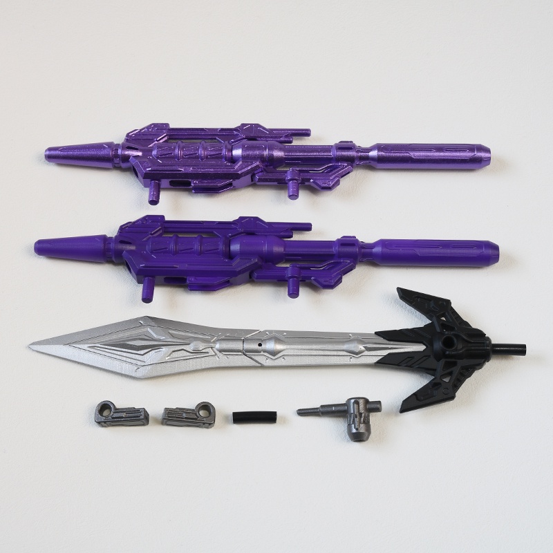 thumbnail image 2 of TF-Lab Leg Extension Upgrade Kit For Transformers Legacy Motormaster (Menosaur Combiner) - Purple Weapons Included 2 of 11