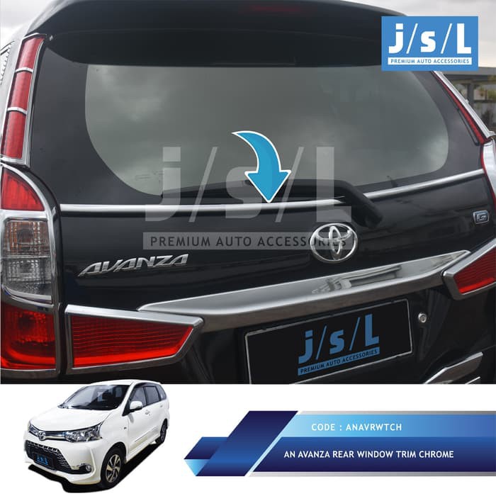 Grand All New Avanza List Rear Window/Rear Window Trim Chrome | Shopee ...