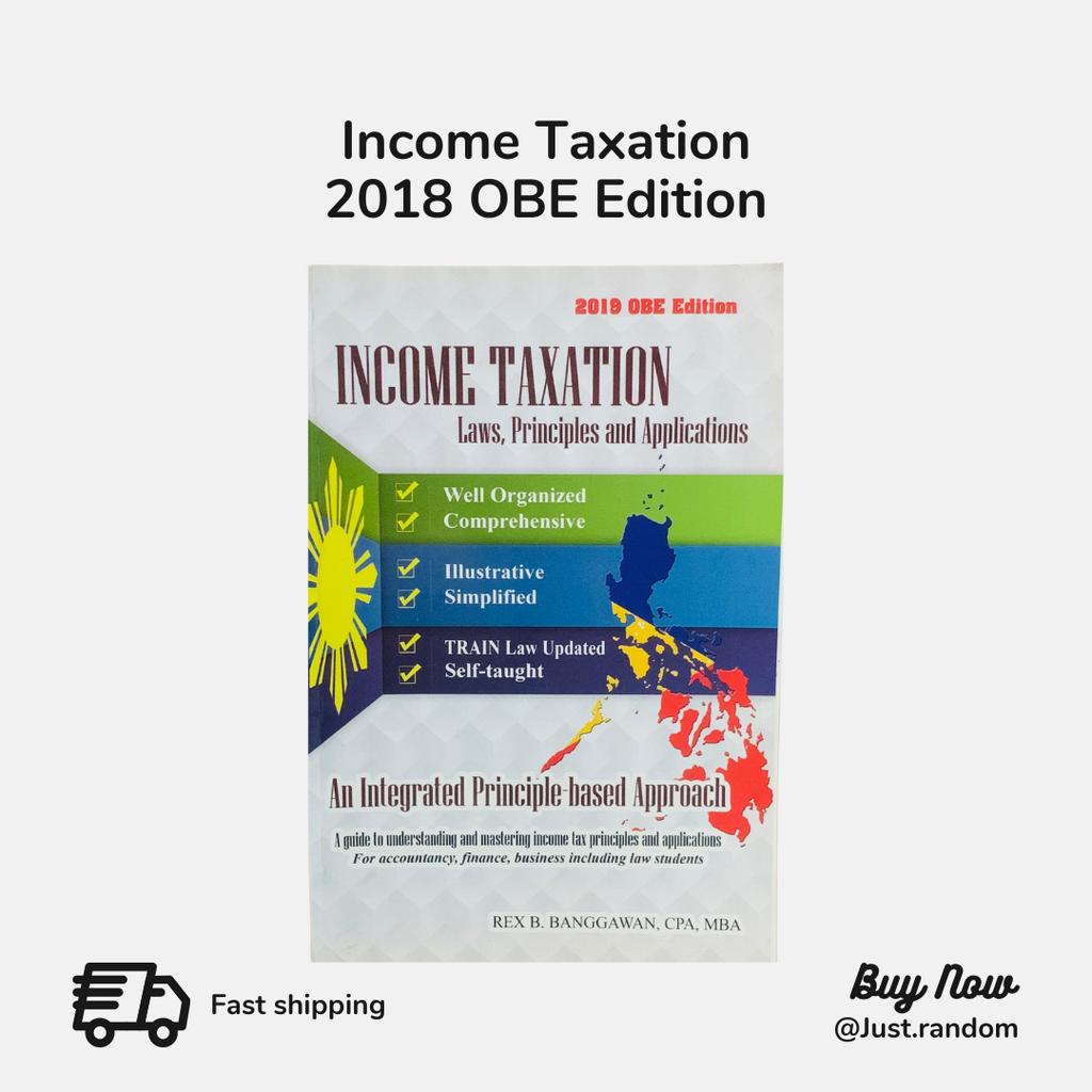 Income Taxation 2019 Edition By Rex Banggawan | Shopee Malaysia