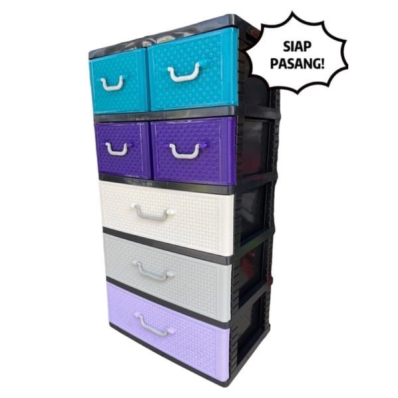 Century Multicolour Plastik Drawer Storage Cabinat Cloth Cabinat B Mc Shopee Malaysia