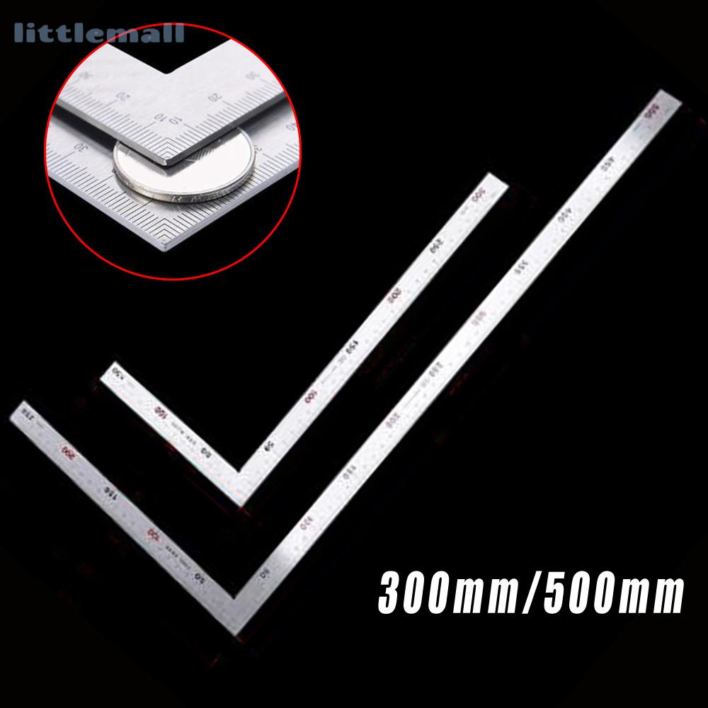 Scale Mark Right Angle Double Side L Fram Stainless Steel Square Ruler ...