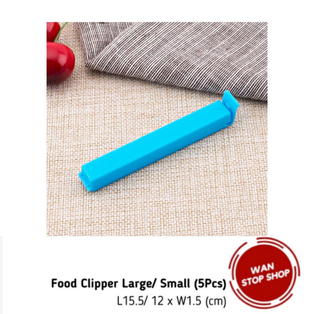 5 PCS Seal Plastic Food Clipper Large/Small Air Tight Kitchen Food ...