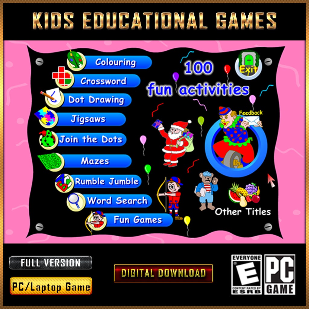 Kids Educational Games [PC GAME]🔥[ DIGITAL DOWNLOAD]🔥Learning Games🔥100 ...