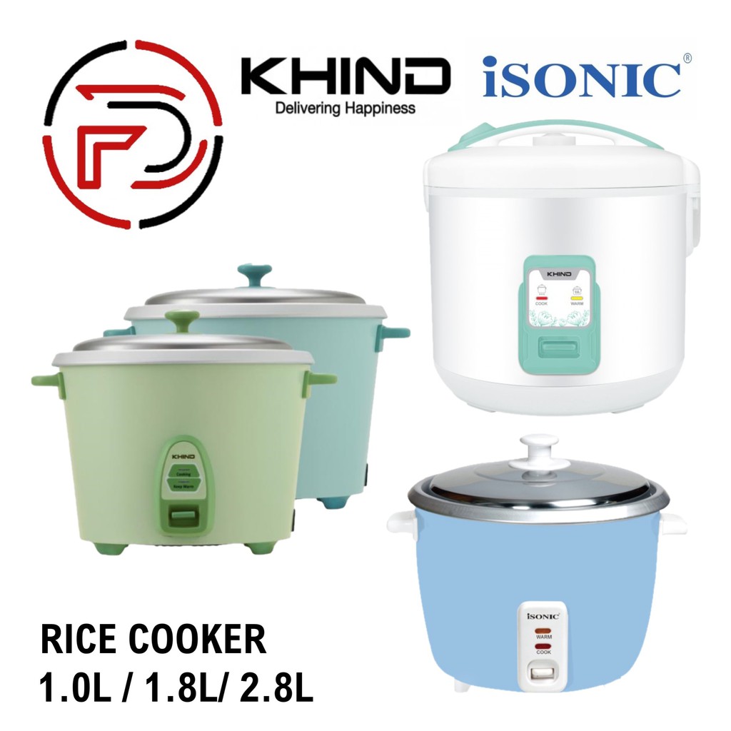 KHIND/ ISONIC/ TOSHIBA Conventional Rice Cooker 1.0L / 1.8L / 2.8L ...