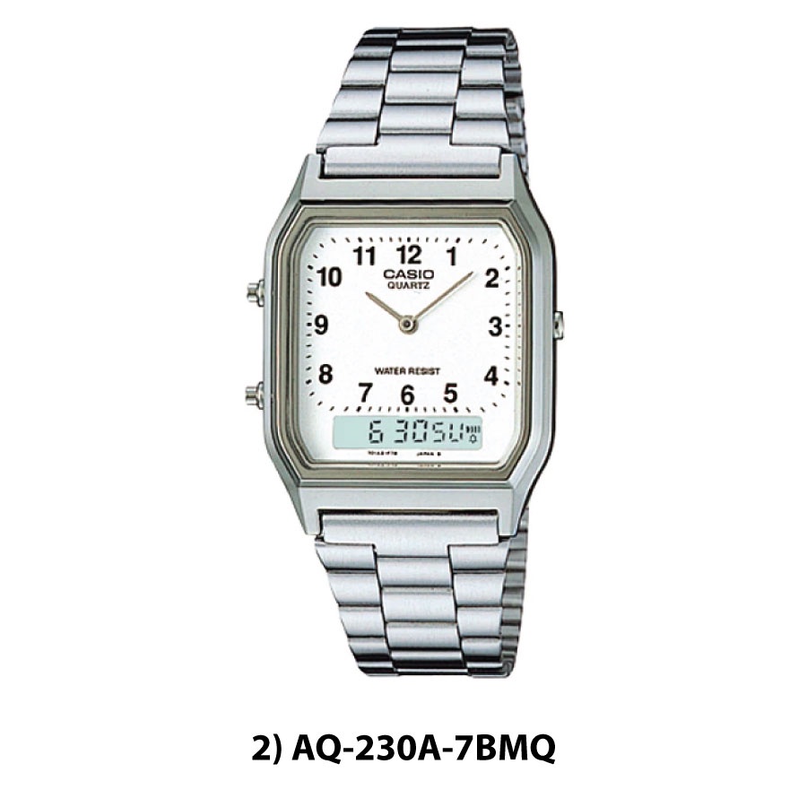 CASIO AQ-230 SERIES AQ-230A-1D AQ-230GA-9B WATCH UNISEX WATCH