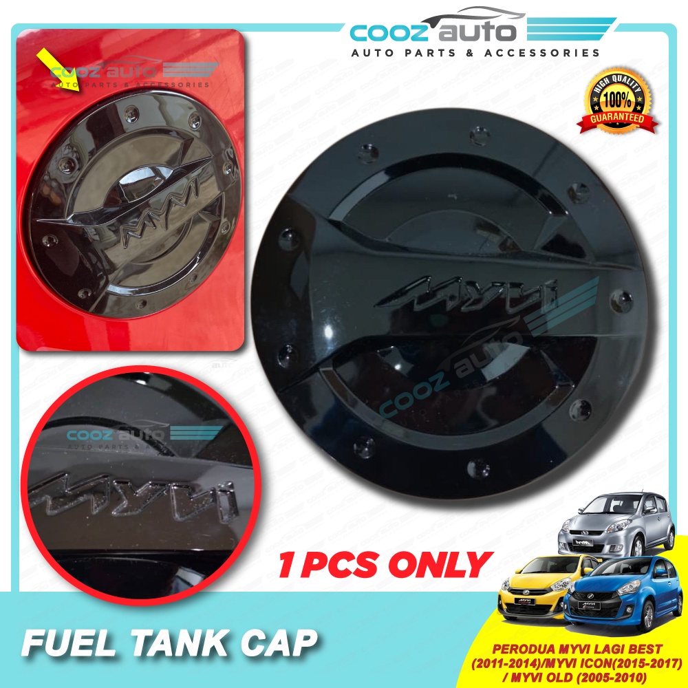 Perodua Myvi OLD Lagi Best ICON 2005 - 2017 Black Fuel Tank Cover Fuel Cap