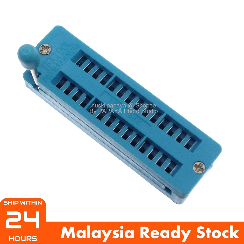 [VAR] IC Universal Zif Socket 28 Pin Narrow ATMEGA328P | Shopee Malaysia