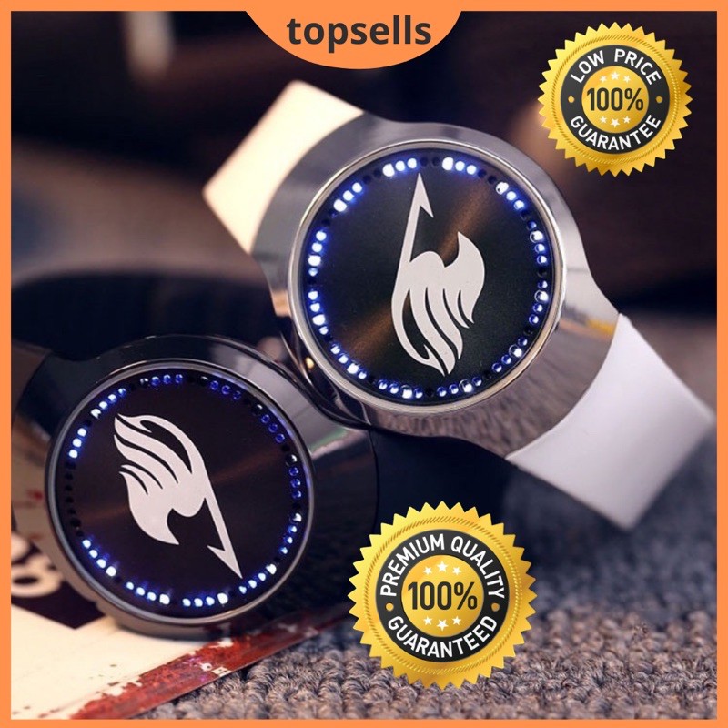 Anime One Piece Attack on Titan Fairy Tail Naruto Watch LED Touch ...