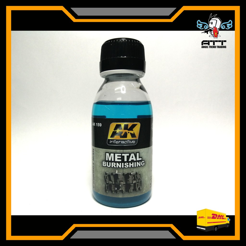 AK159 METAL BURNISHING FLUID 100ML AK WEATHERING (Gunpla Gundam Paint