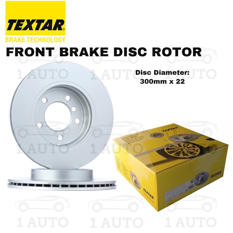 TEXTAR GERMANY FRONT BRAKE DISC ROTOR BMW E46 325i 300mm | Shopee Malaysia