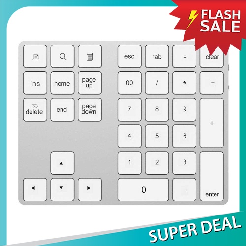 2-in-1 BT Keyboard USB-C 3.1 HUB Features 34-key Wireless Numeric ...