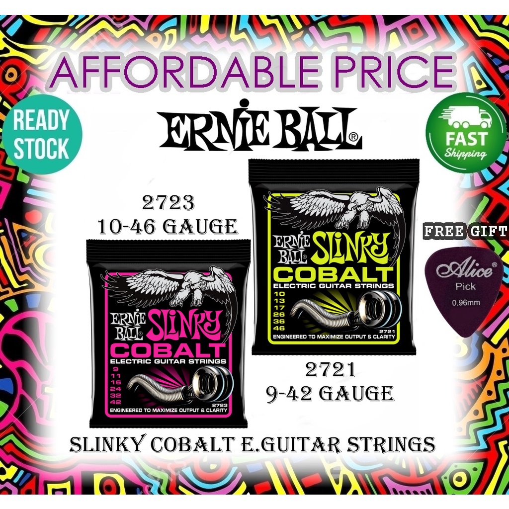 12 Sets Ernie Ball Super Slinky Cobalt Electric Guitar, 56 OFF