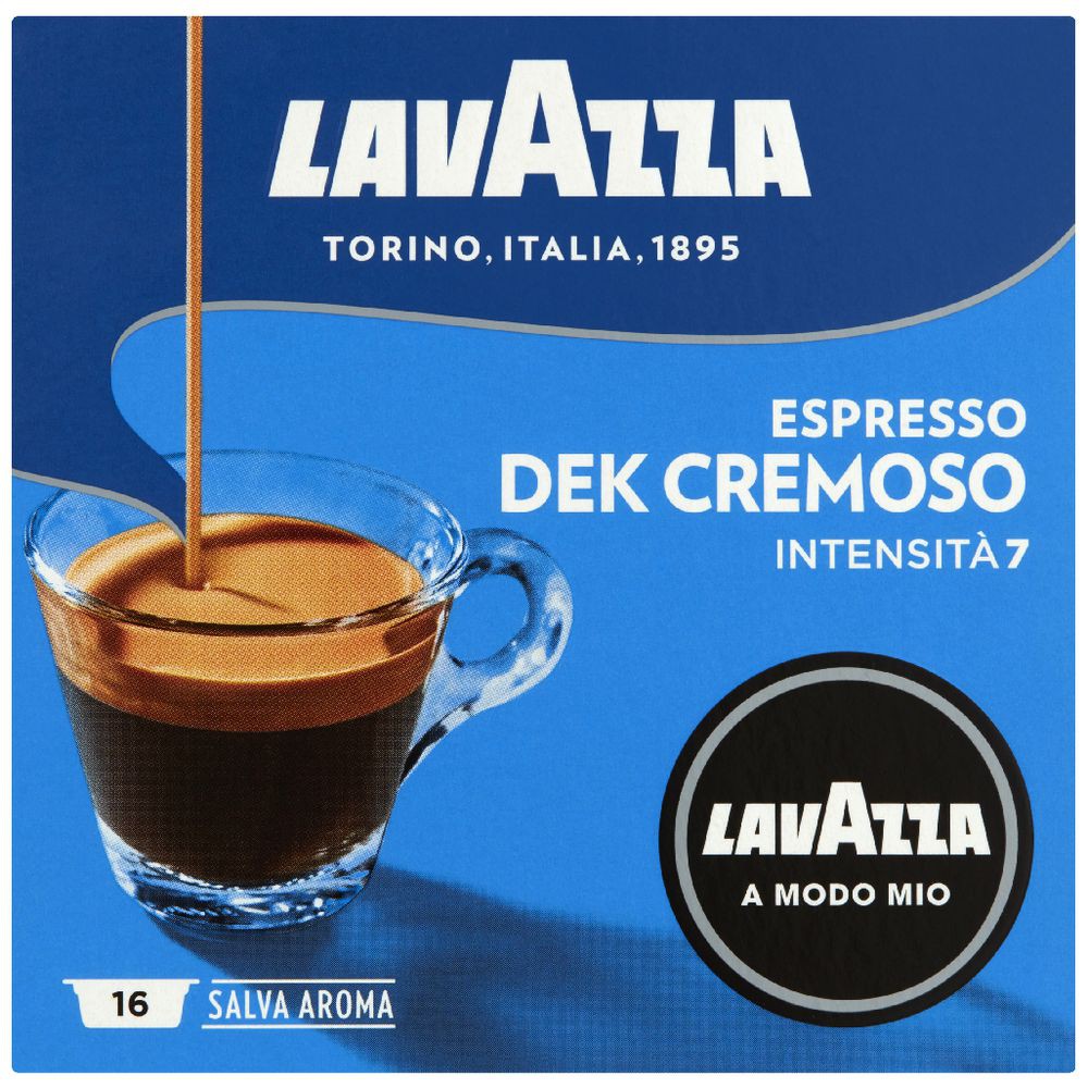 A Modo Mio ESPRESSO Dek Cremoso 16 decaffeinated capsules - LavAzza