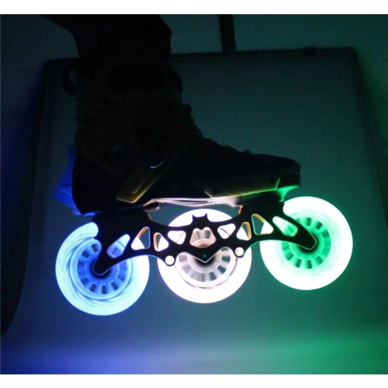 1pcs 90A inline roller Skate LED Flash Speed Skate Wheels Original 90 100 110mm Speed Skating