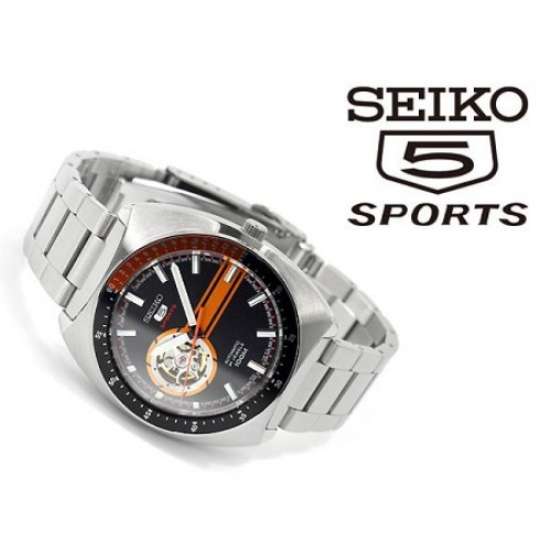 Seiko 5 Sports SSA331K1 Gents Automatic Open Heart Stainless Steel Watch Shopee Malaysia