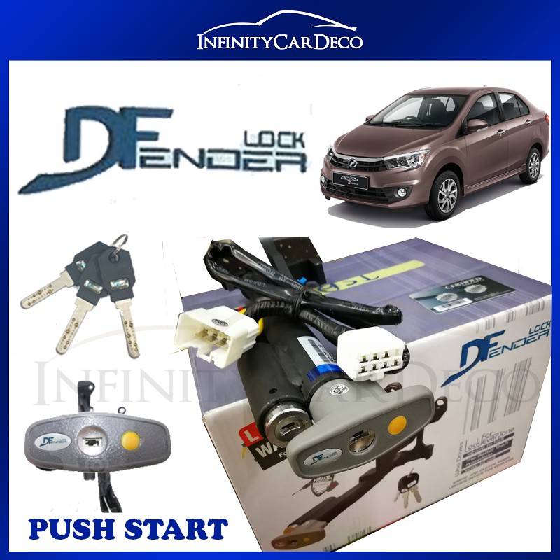 Perodua Bezza Push Start Auto Manual Dfender Lockact Brake Pedal