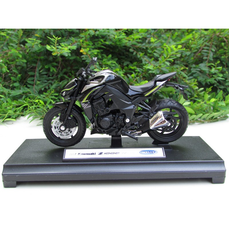 Welly 1/18 Diecast Motorcycle 2017 Kawasaki Ninja ZX 10R Ninja ZX