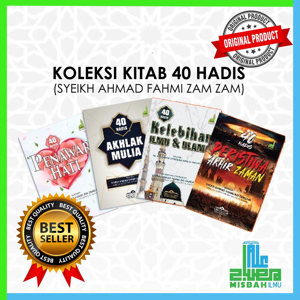 Ready Stock Koleksi Kitab 40 Hadis Syeikh Ahmad Fahmi Zam Zam